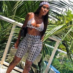 3 piece spandex outfit